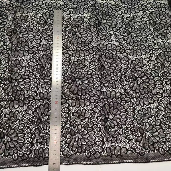 Broderi Stretch Nylon Spandex Blonder stof