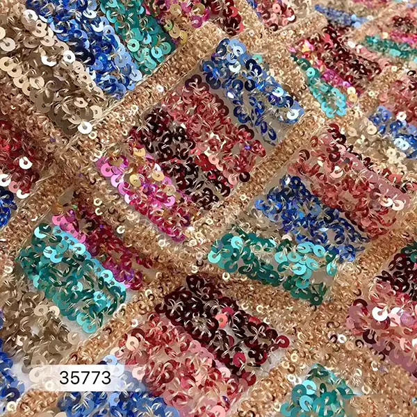 Custom Luxury Heavy Made Embroidery Tulle Beads Lace Mesh Beaded Fabric Custom Luxury Heavy Made Embroidery Tulle Beads Lace Mesh Beaded Fabric