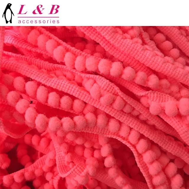 Multi Colors Ball Lace Decorative Tassel Design POM POM Trim