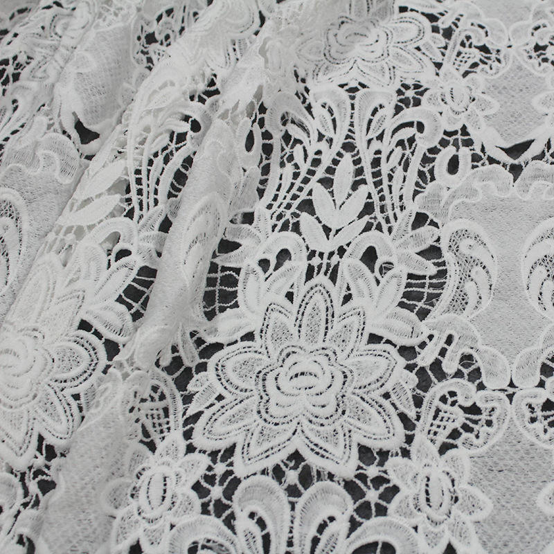 Polyester broderi strik tyl mesh stof