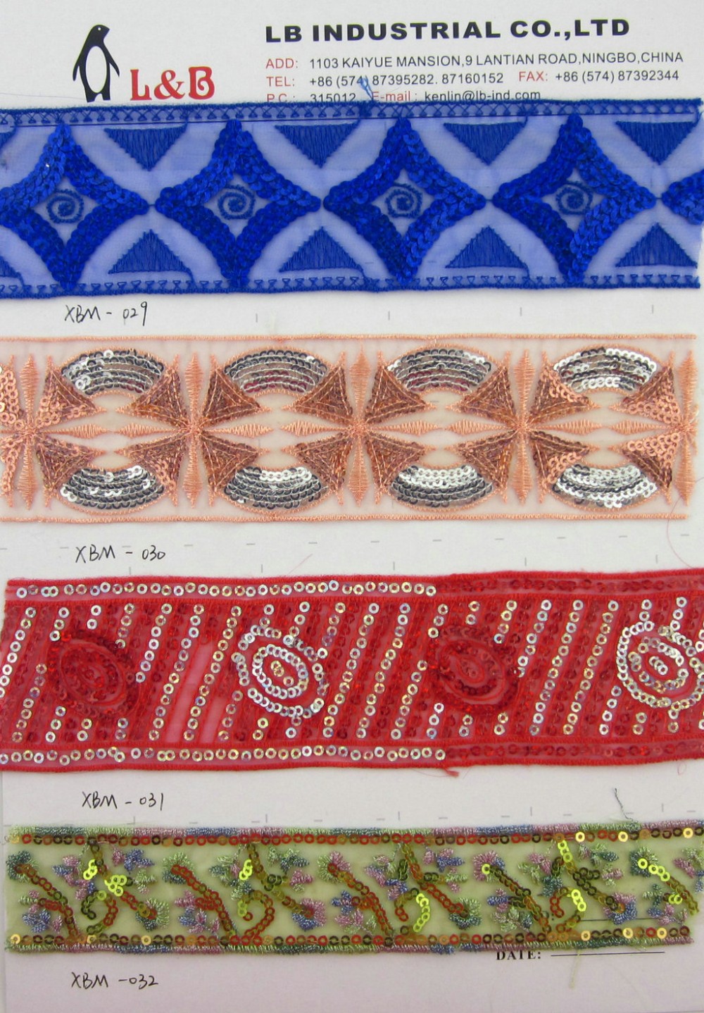 Wholesale Different Width Bling Finish Braid Elastic Sequin Lace Trim